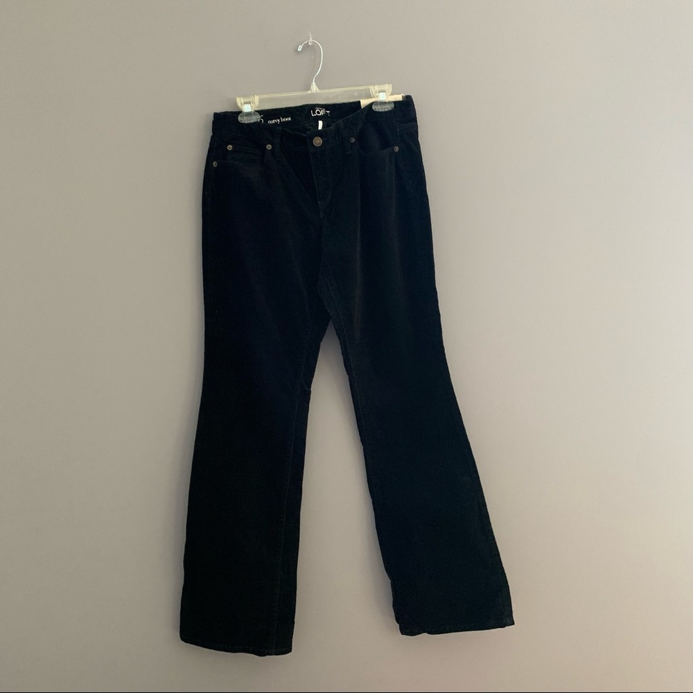 NWT Ann Taylor Loft Size 6 Curvy Black Cotton Jeans